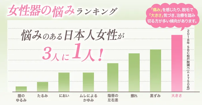 小陰唇縮小悩みの自分ごとか